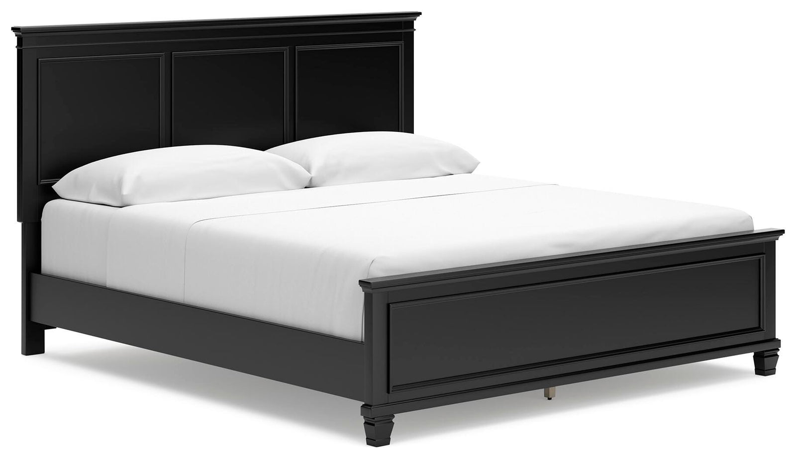 Lanolee California King Panel Bed - Black (1)