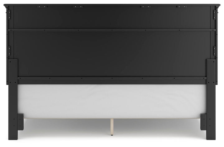Lanolee California King Panel Bed - Black (4)