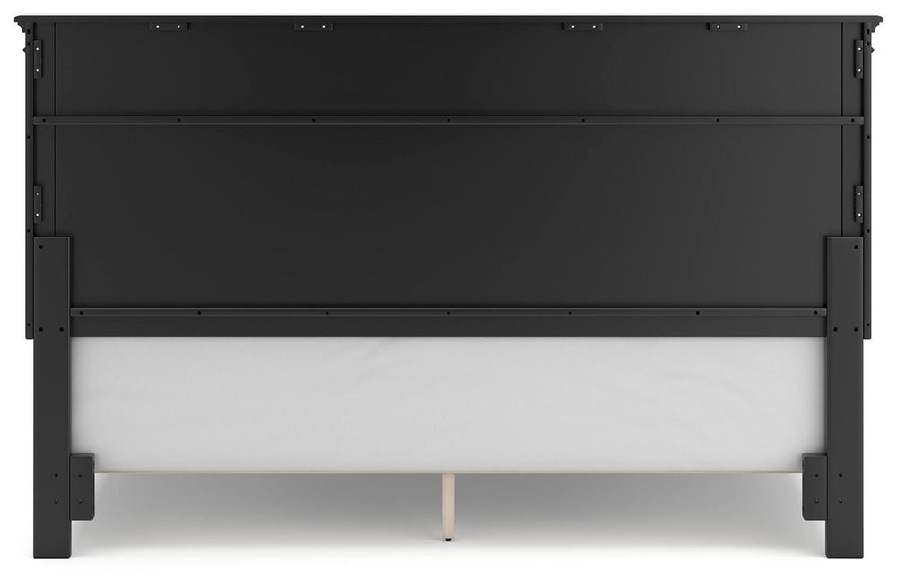 Lanolee California King Panel Bed - Black (4)