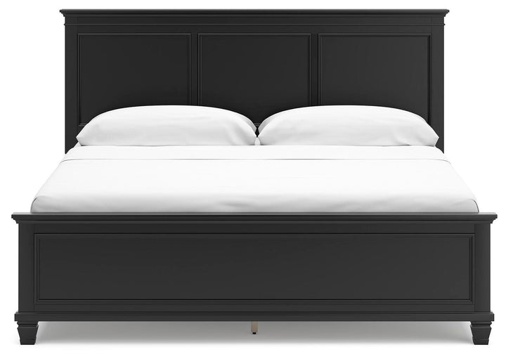 Lanolee California King Panel Bed - Black (5)