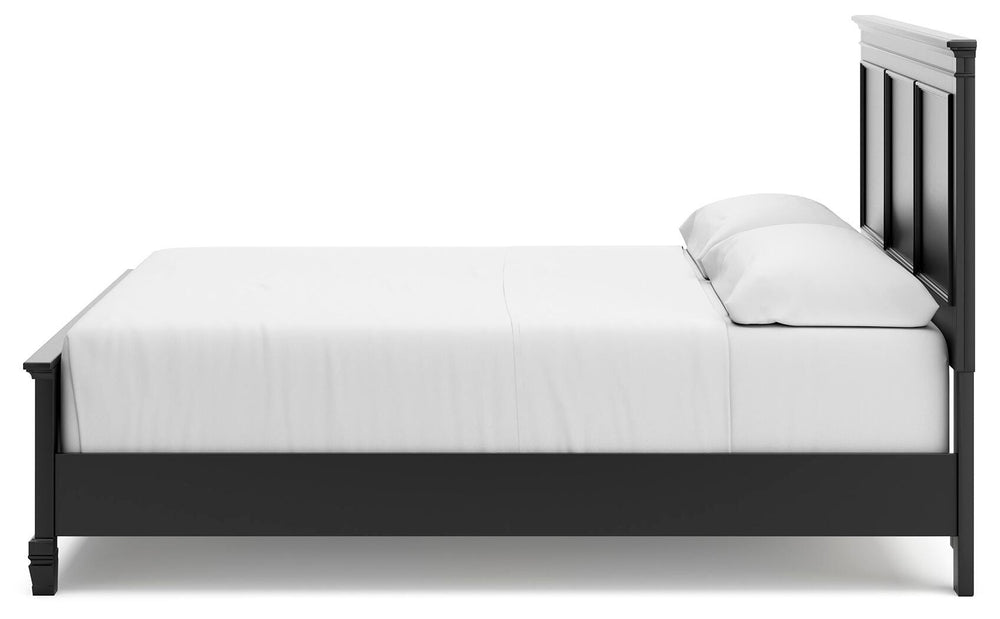 Lanolee California King Panel Bed - Black (6)