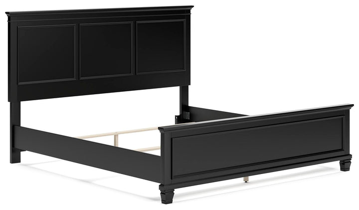 Lanolee King Panel Bed - Black (3)