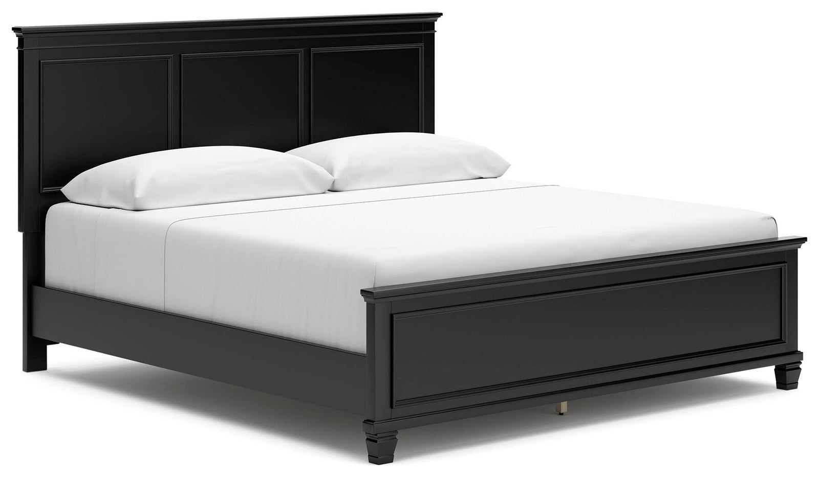 Lanolee King Panel Bed - Black (1)