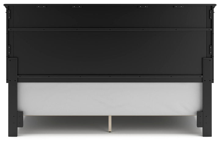 Lanolee King Panel Bed - Black (6)