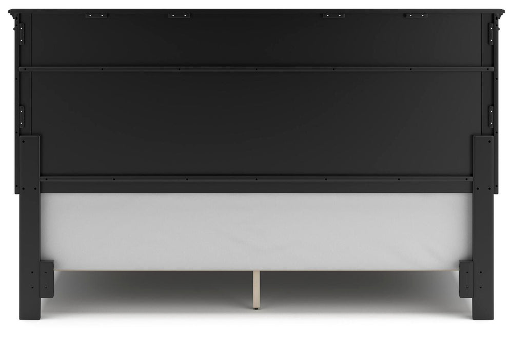 Lanolee King Panel Bed - Black (6)