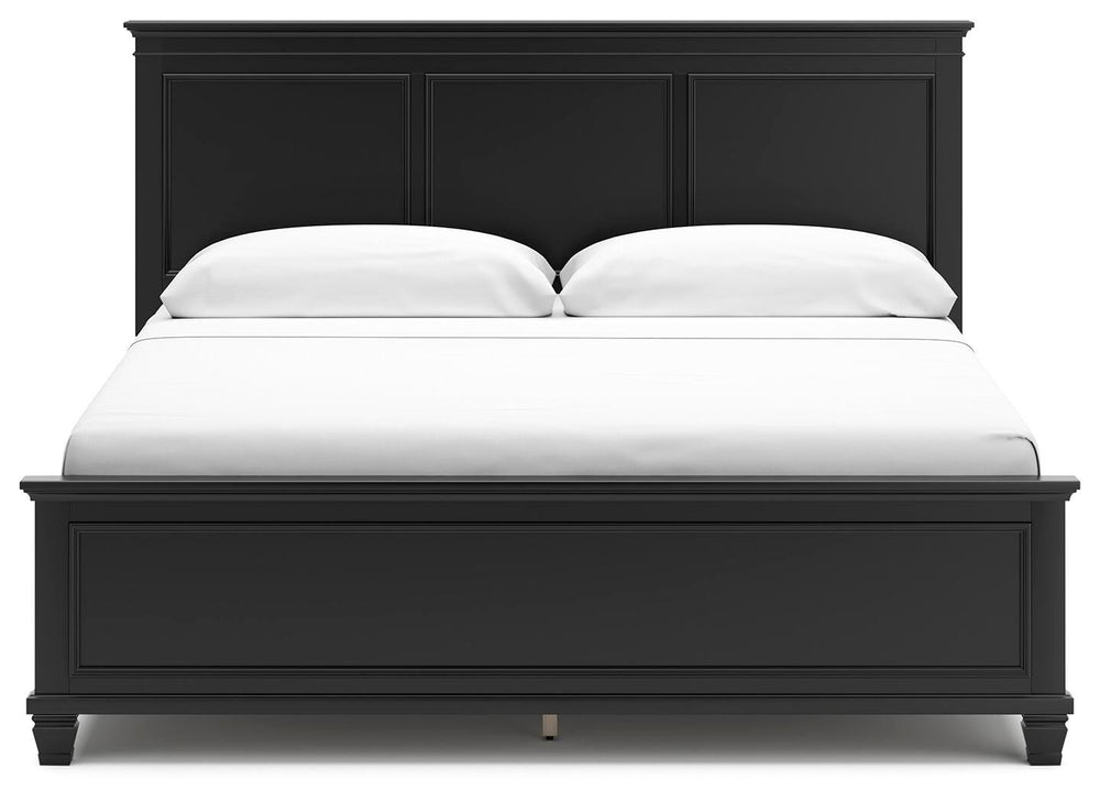 Lanolee King Panel Bed - Black (5)