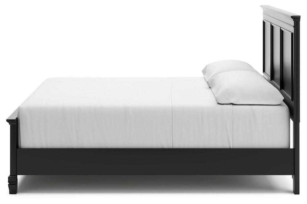 Lanolee King Panel Bed - Black (7)