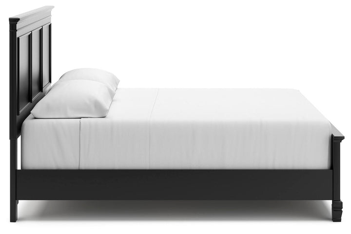 Lanolee King Panel Bed - Black (8)