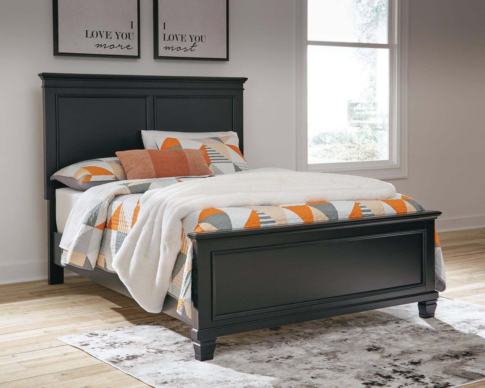 Lanolee Full Panel Bed - Black (2)