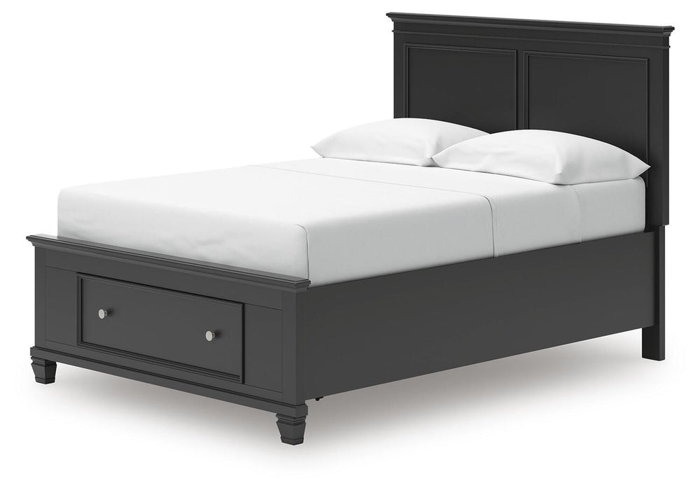 Lanolee Full Panel Storage Bed - Black (6)