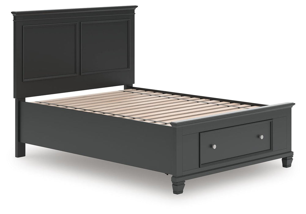 Lanolee Full Panel Storage Bed - Black (4)