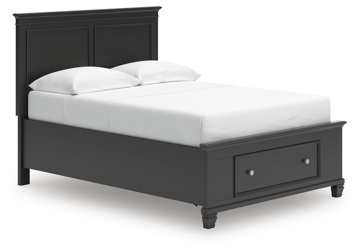 Lanolee Full Panel Storage Bed - Black (1)