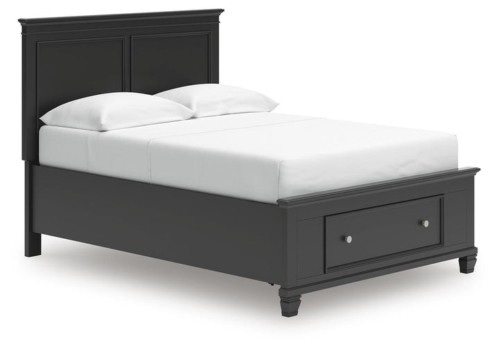 Lanolee Full Panel Storage Bed - Black (1)