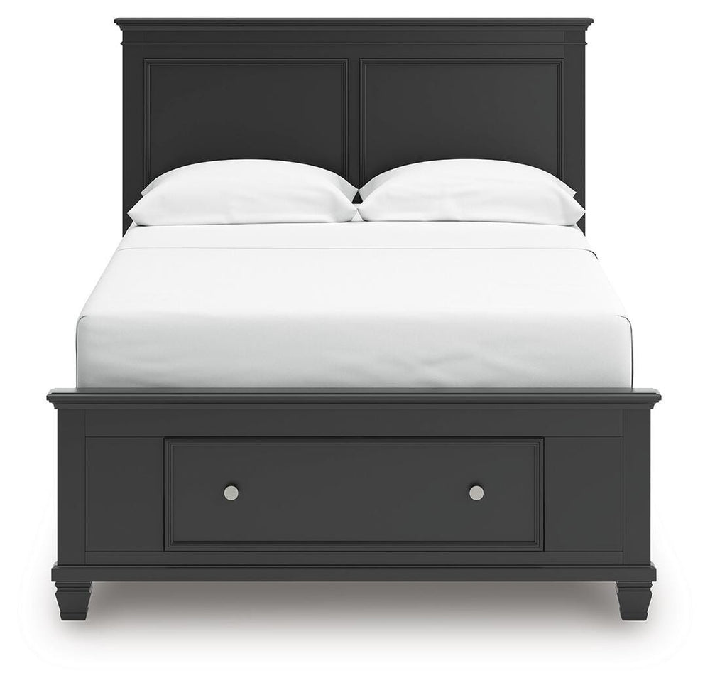 Lanolee Full Panel Storage Bed - Black (5)