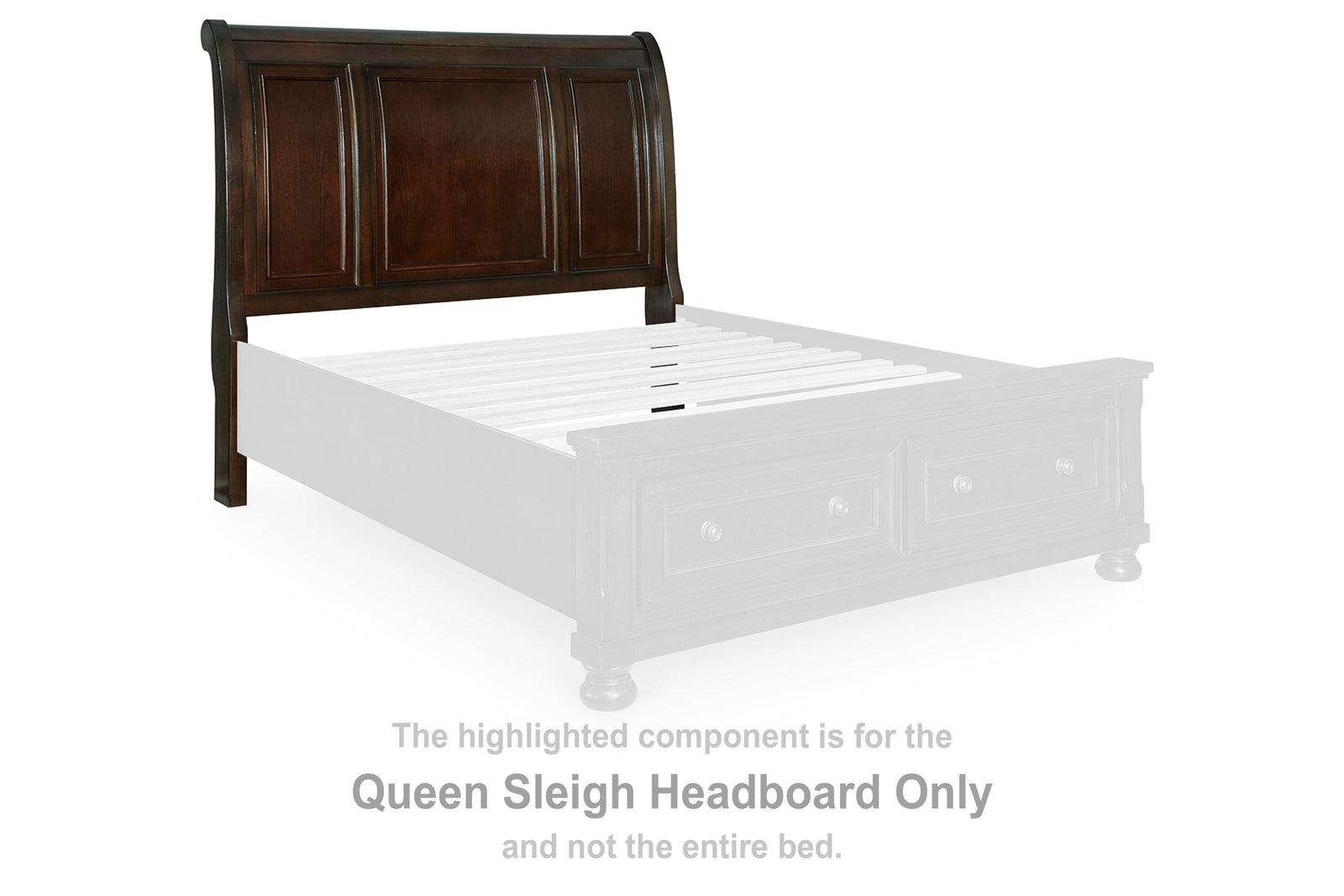 Porter Queen Sleigh Headboard - Dark Brown (2)