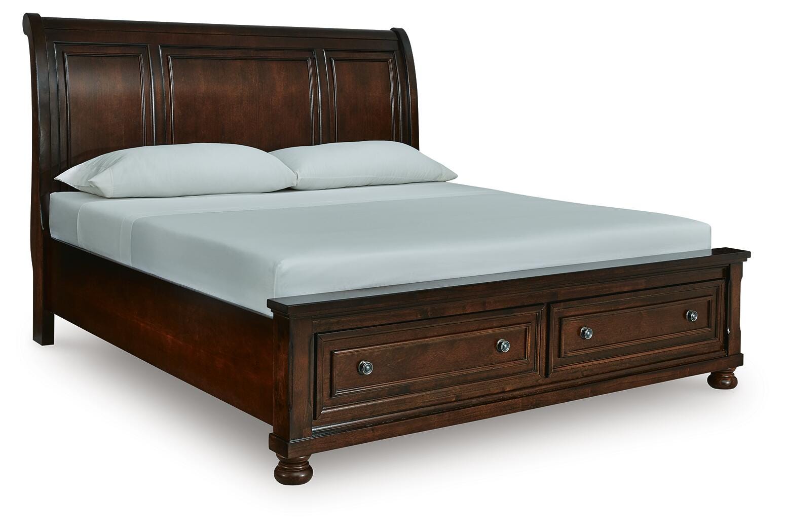 Porter King Sleigh Storage Bed - Dark Brown (1)