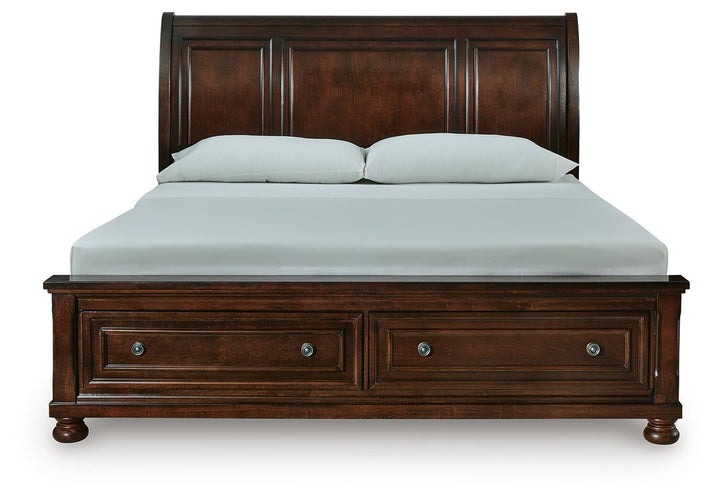 Porter King Sleigh Storage Bed - Dark Brown (4)
