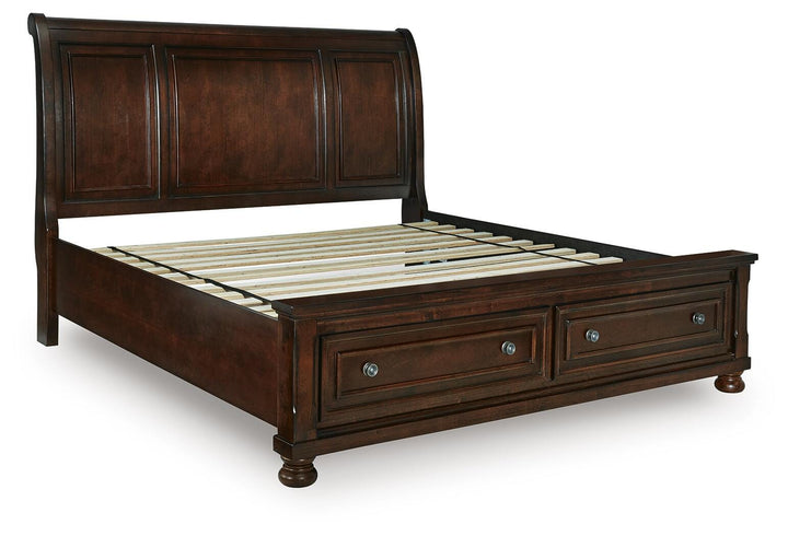 Porter King Sleigh Storage Bed - Dark Brown (3)