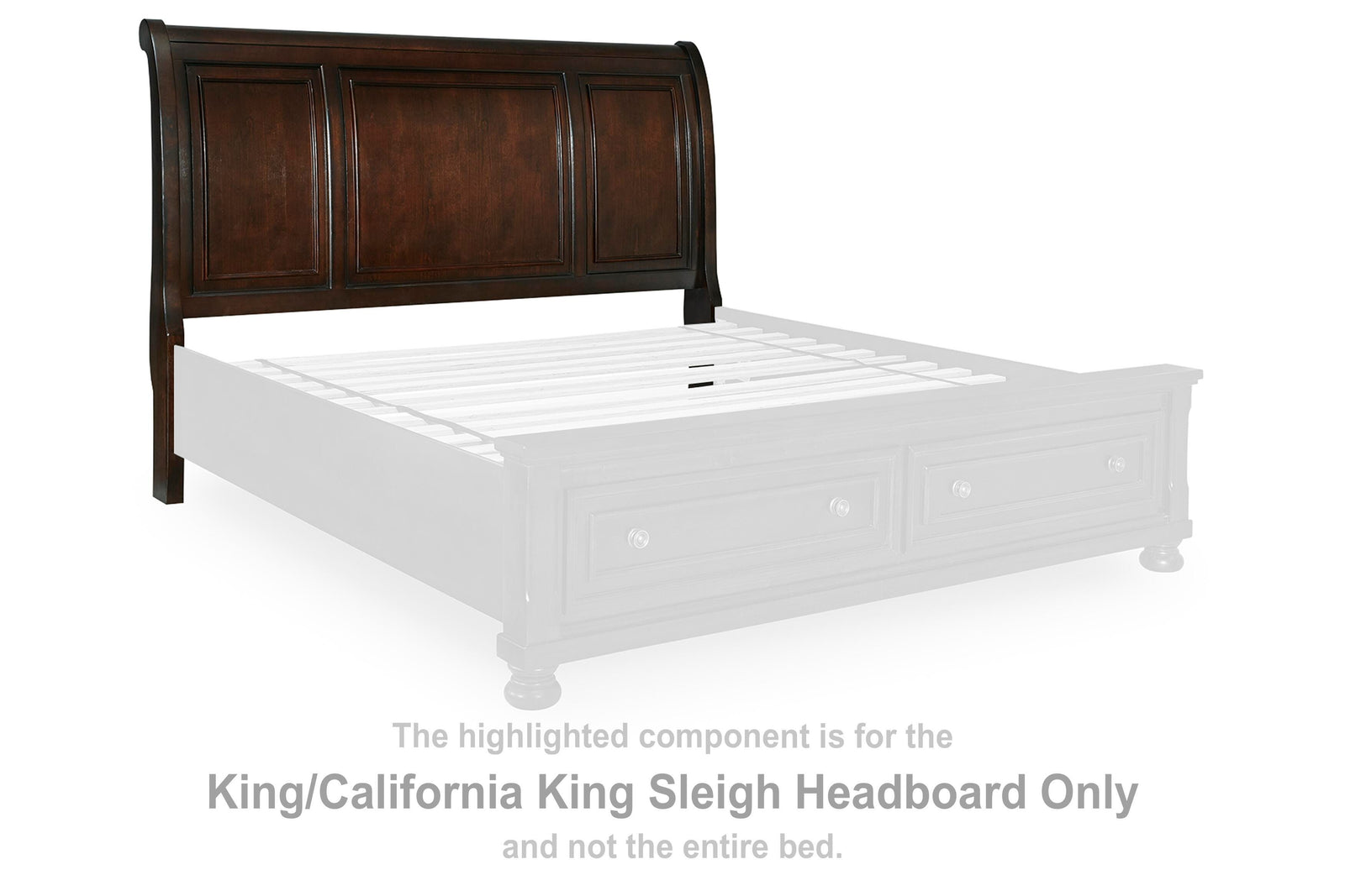 Porter King/California King Sleigh Headboard - Dark Brown (2)
