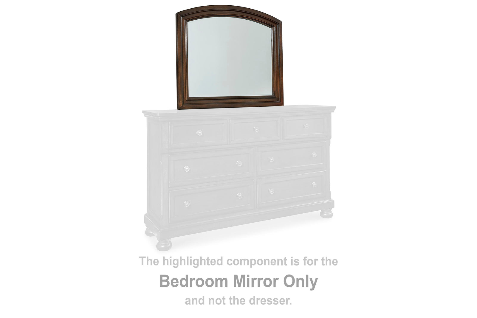 Porter Bedroom Mirror - Dark Brown (2)