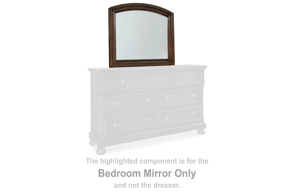Porter Bedroom Mirror - Dark Brown (2)