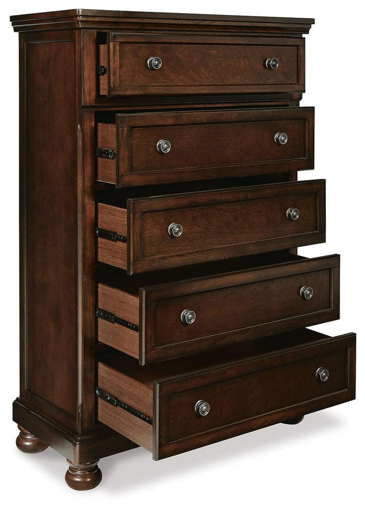 Porter Chest of Drawers - Dark Brown (5)