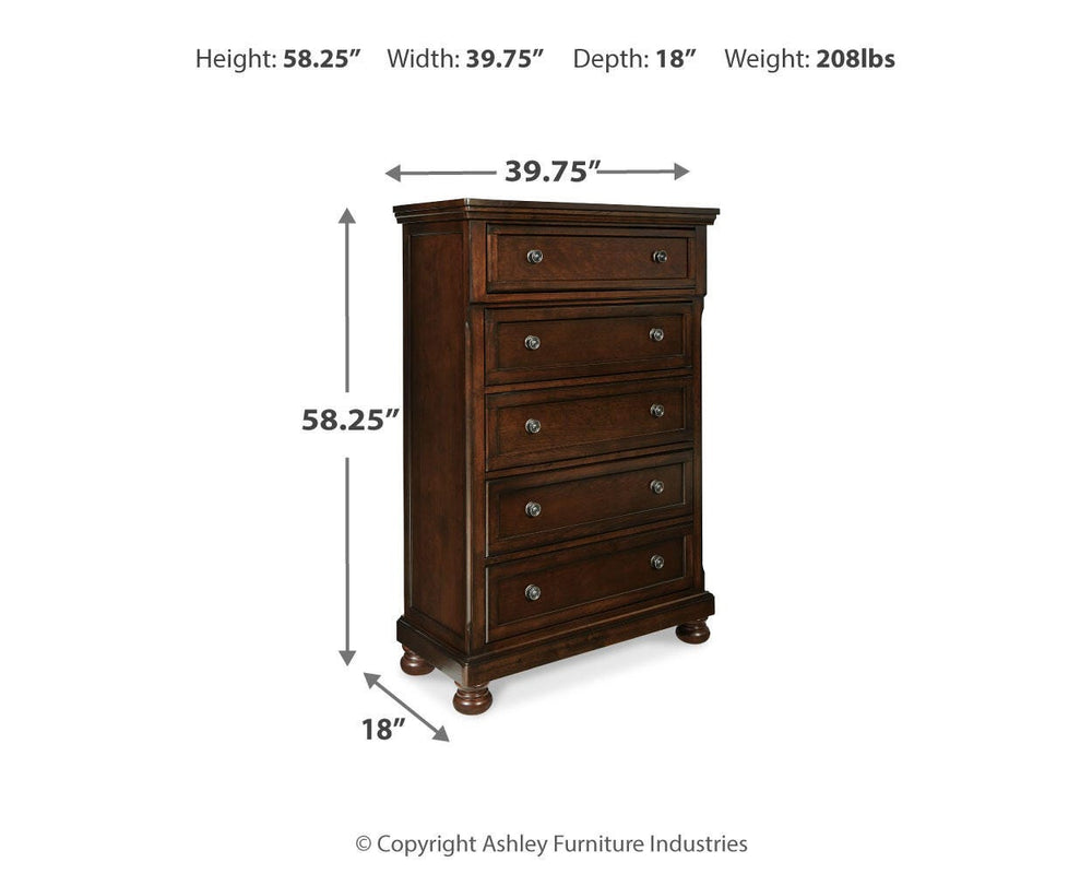 Porter Chest of Drawers - Dark Brown (4)