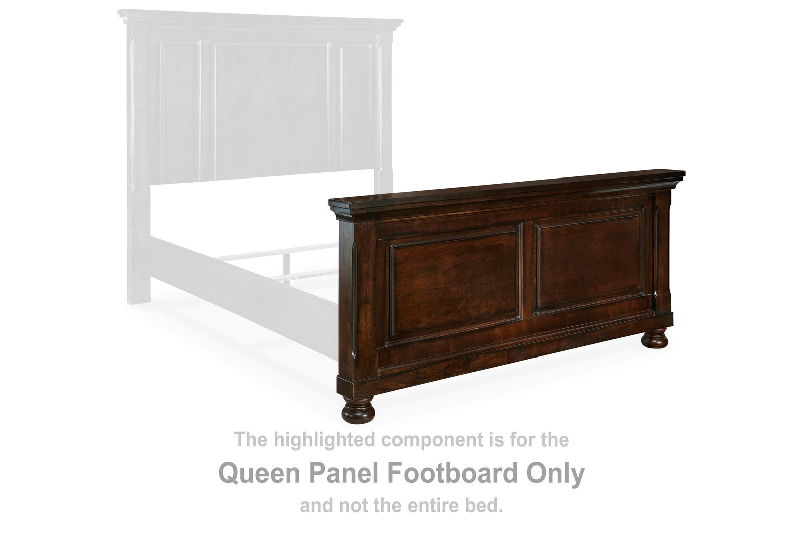 Porter Queen Panel Footboard - Dark Brown (2)