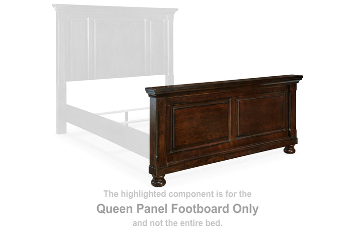 Porter Queen Panel Footboard - Dark Brown (2)