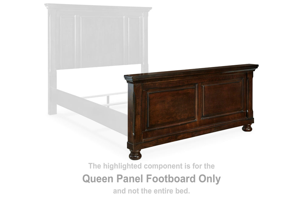 Porter Queen Panel Footboard - Dark Brown (2)