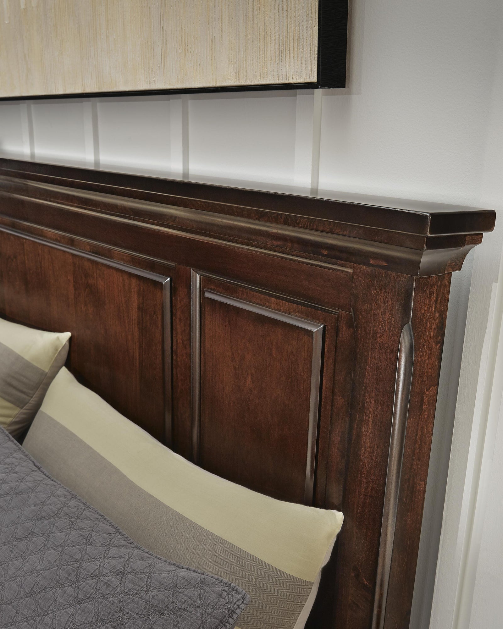 Porter Queen Panel Storage Bed - Dark Brown (2)