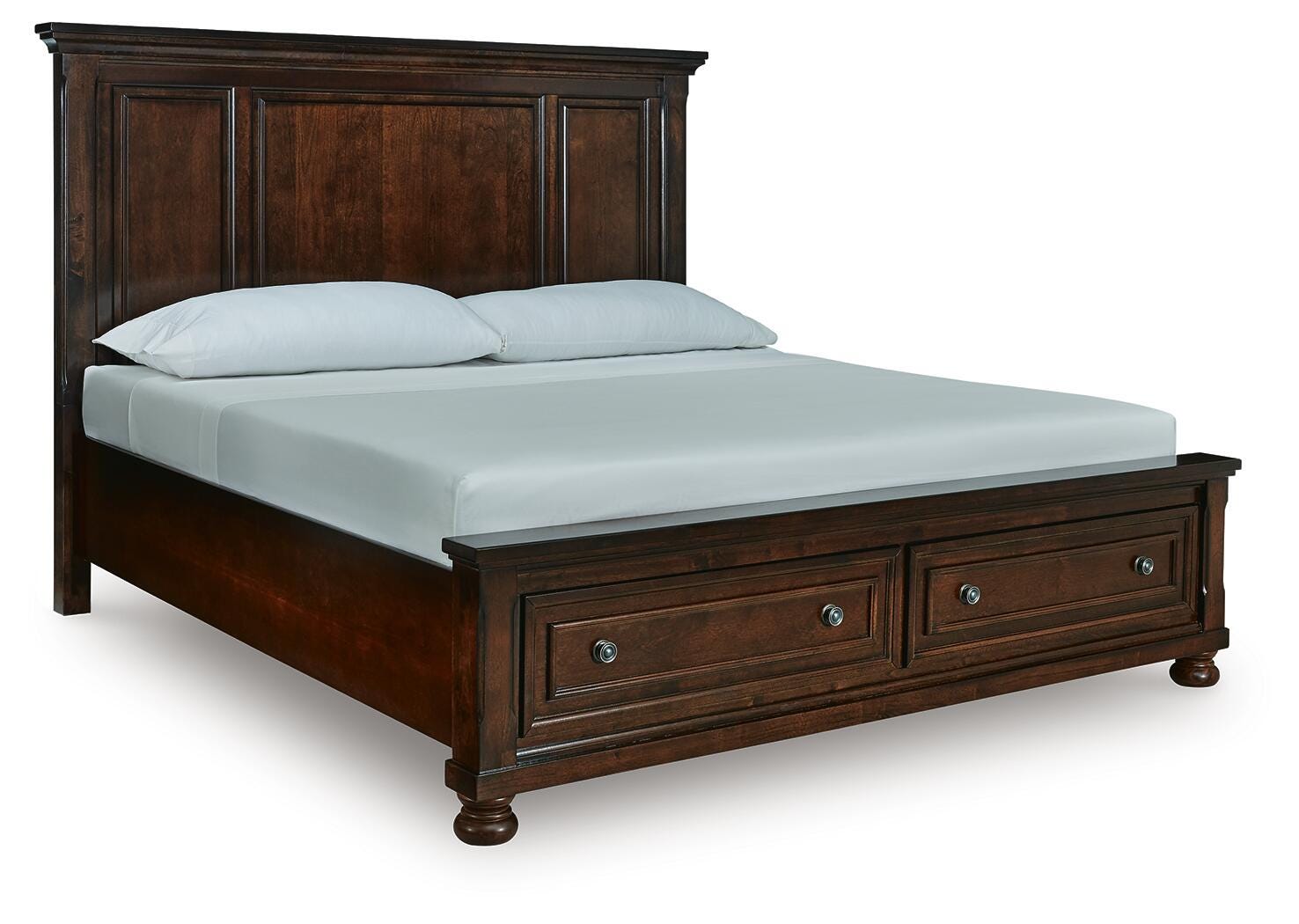 Porter King Panel Storage Bed - Dark Brown (1)