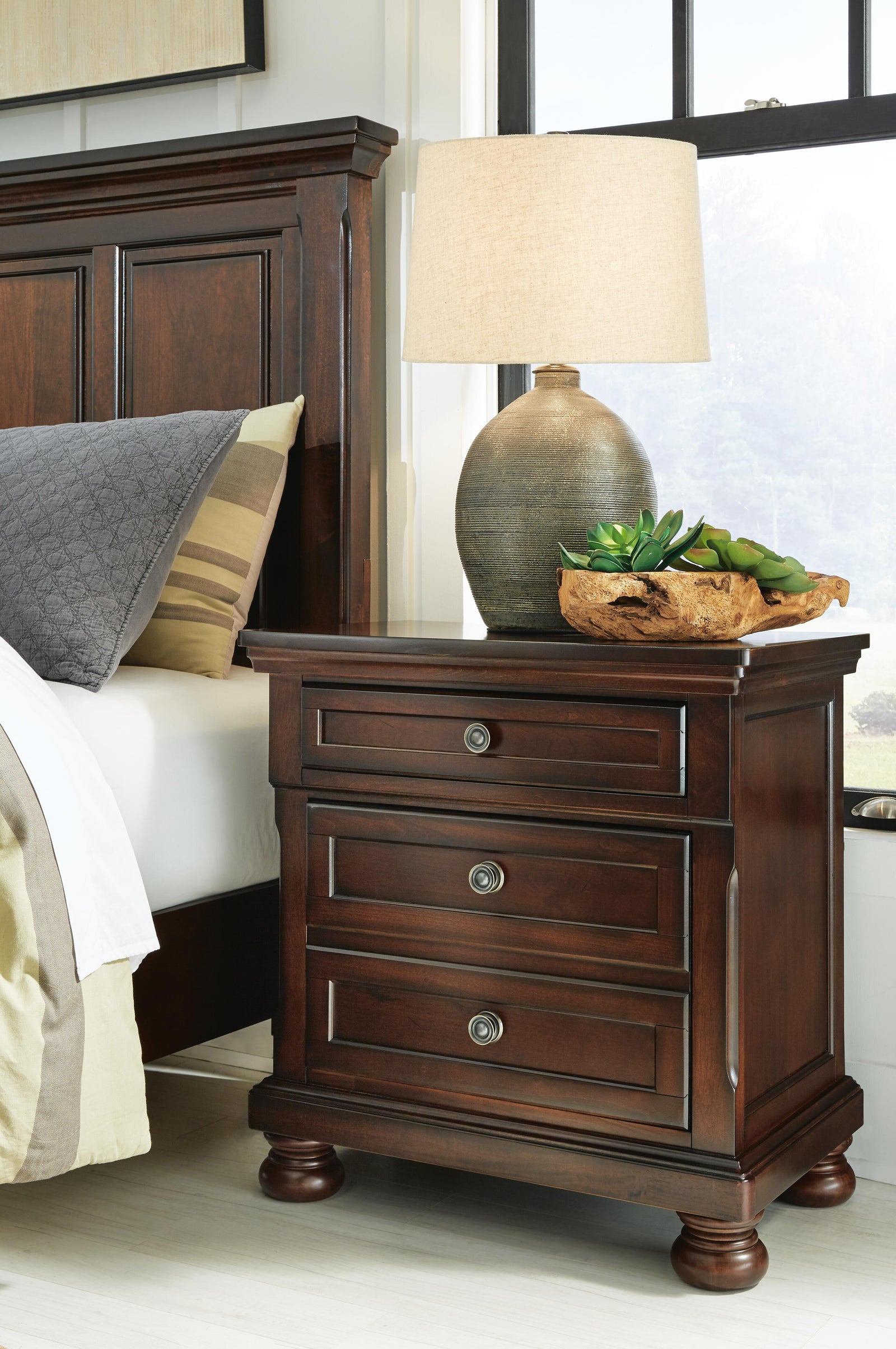 Porter Nightstand - Dark Brown (2)