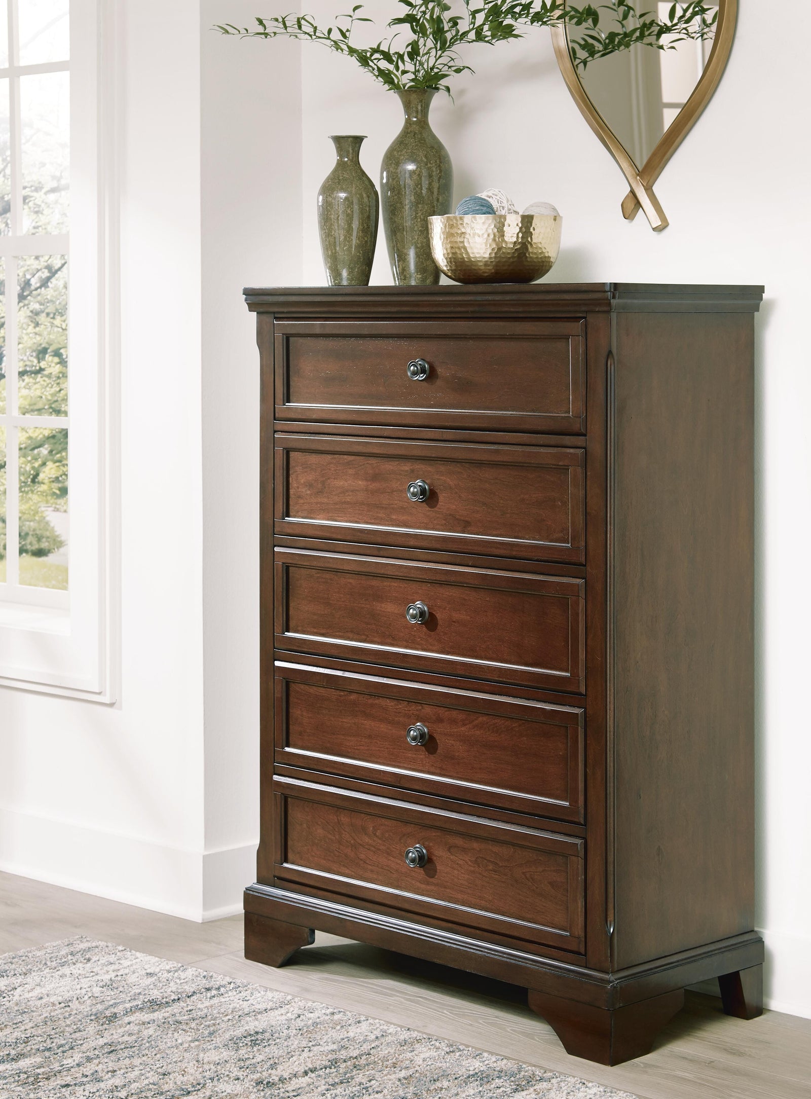 Trellington Chest of Drawers - Dark Brown (2)
