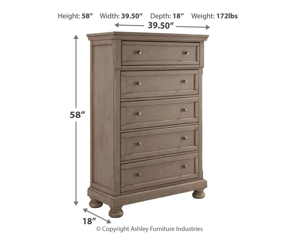 Lettner Chest of Drawers - Gray (4)