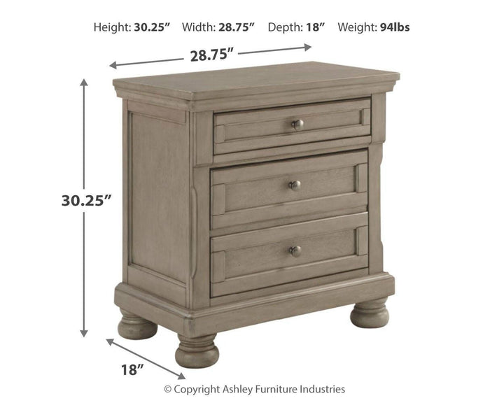 Lettner Nightstand - Gray (4)