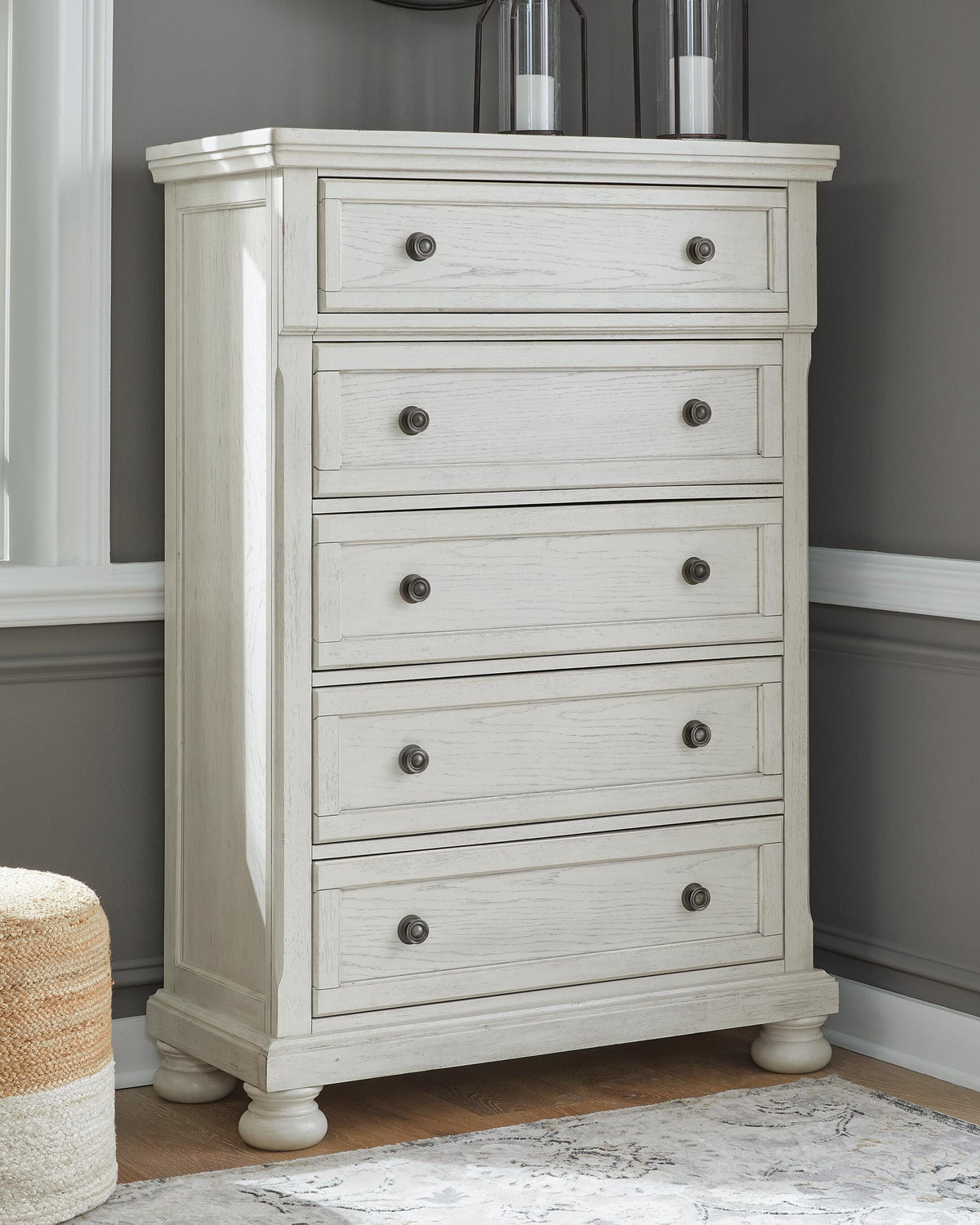 Robbinsdale Chest of Drawers - Antique White (2)