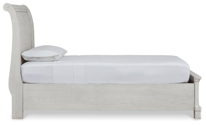 Robbinsdale Twin Sleigh Storage Bed - Antique White (5)