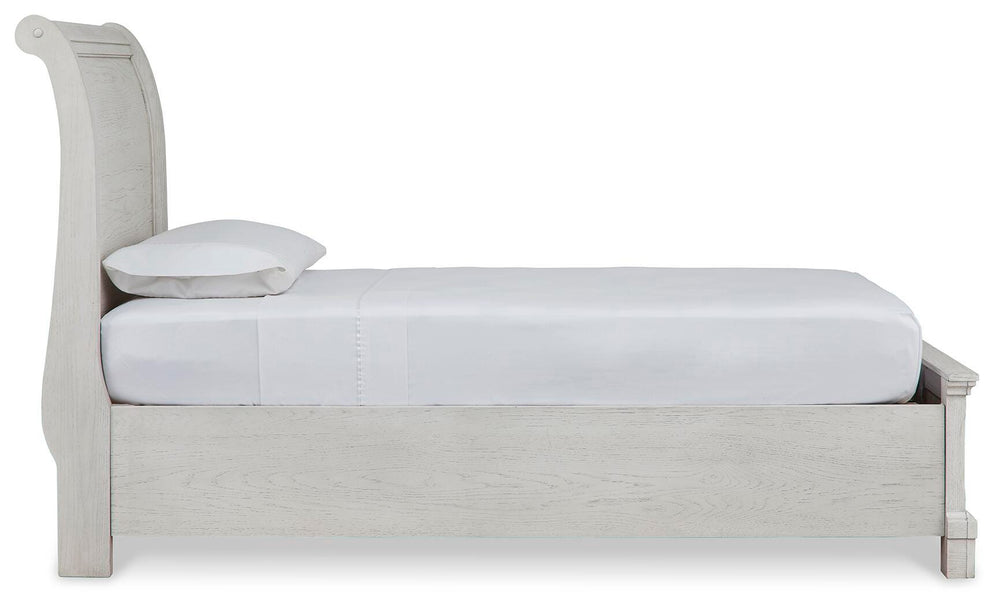 Robbinsdale Twin Sleigh Storage Bed - Antique White (5)