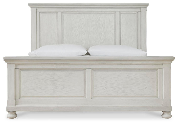 Robbinsdale California King Panel Bed - Antique White (3)
