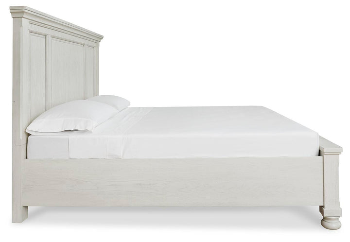 Robbinsdale Queen Panel Storage Bed - White (5)