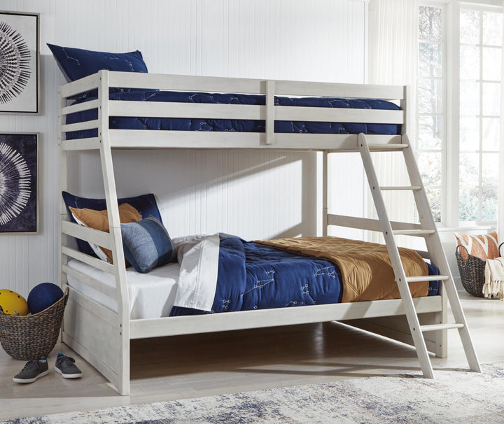 Robbinsdale Twin over Full Bunk Bed - Antique White (2)