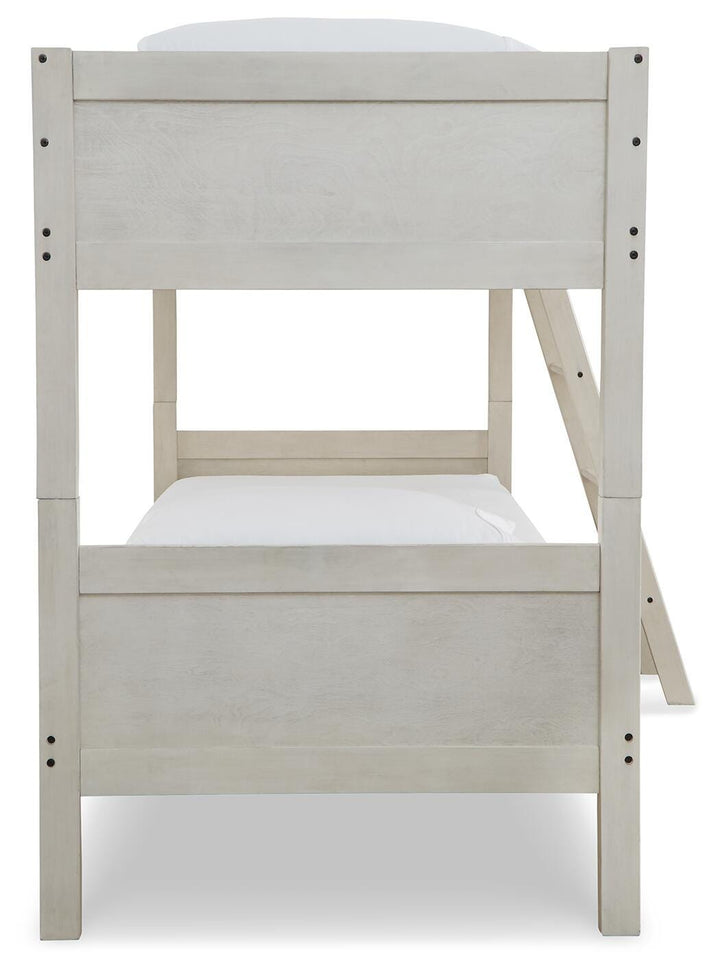 Robbinsdale Bunk Bed and Mattresses - Antique White (7)