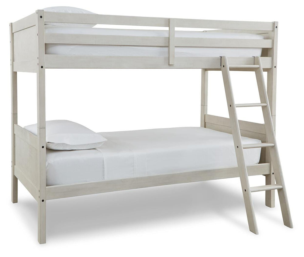 Robbinsdale Bunk Bed and Mattresses - Antique White (3)
