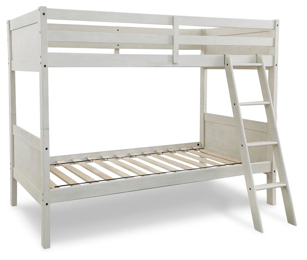 Robbinsdale Bunk Bed and Mattresses - Antique White (6)