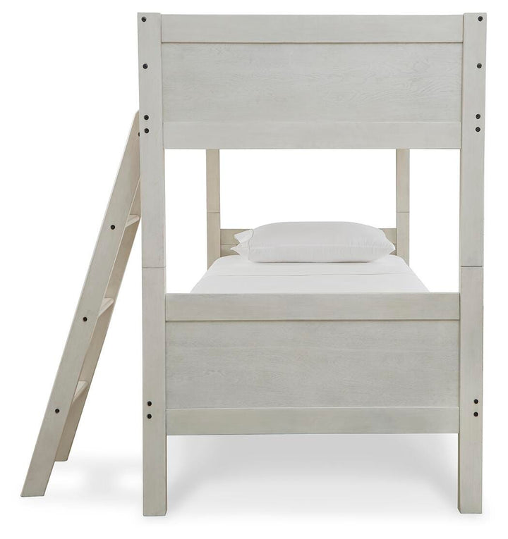 Robbinsdale Bunk Bed and Mattresses - Antique White (4)