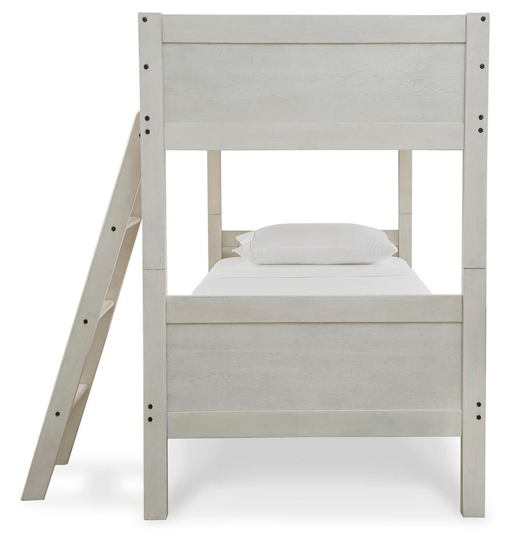 Robbinsdale Bunk Bed and Mattresses - Antique White (4)