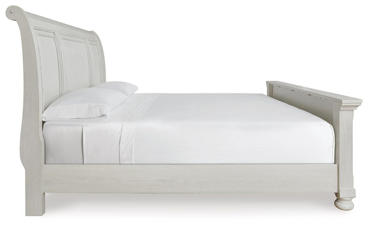 Robbinsdale Queen Sleigh Bed - White (4)