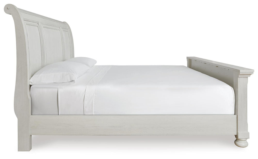 Robbinsdale Queen Sleigh Bed - White (4)