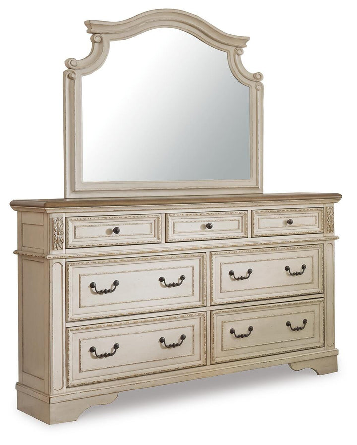 Realyn Twin Day Bed with Storage, Dresser, Mirror and Nightstand (2)